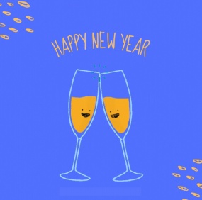 新年快乐干杯庆祝flash动画